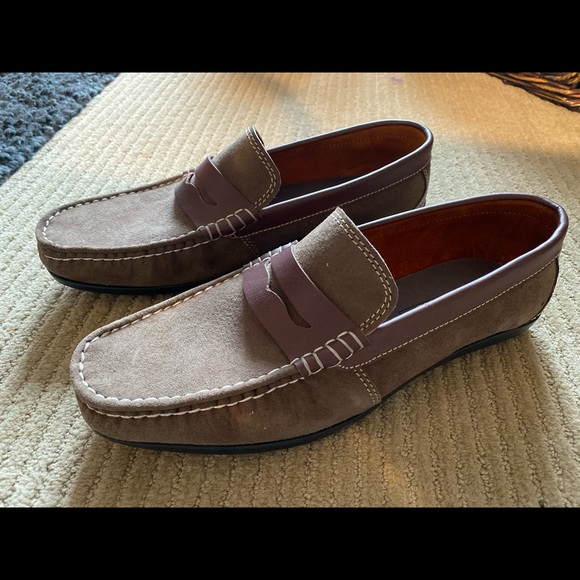 Checkpoint Suede Dark Coffee Arthur Loafers - Picture 2 of 3